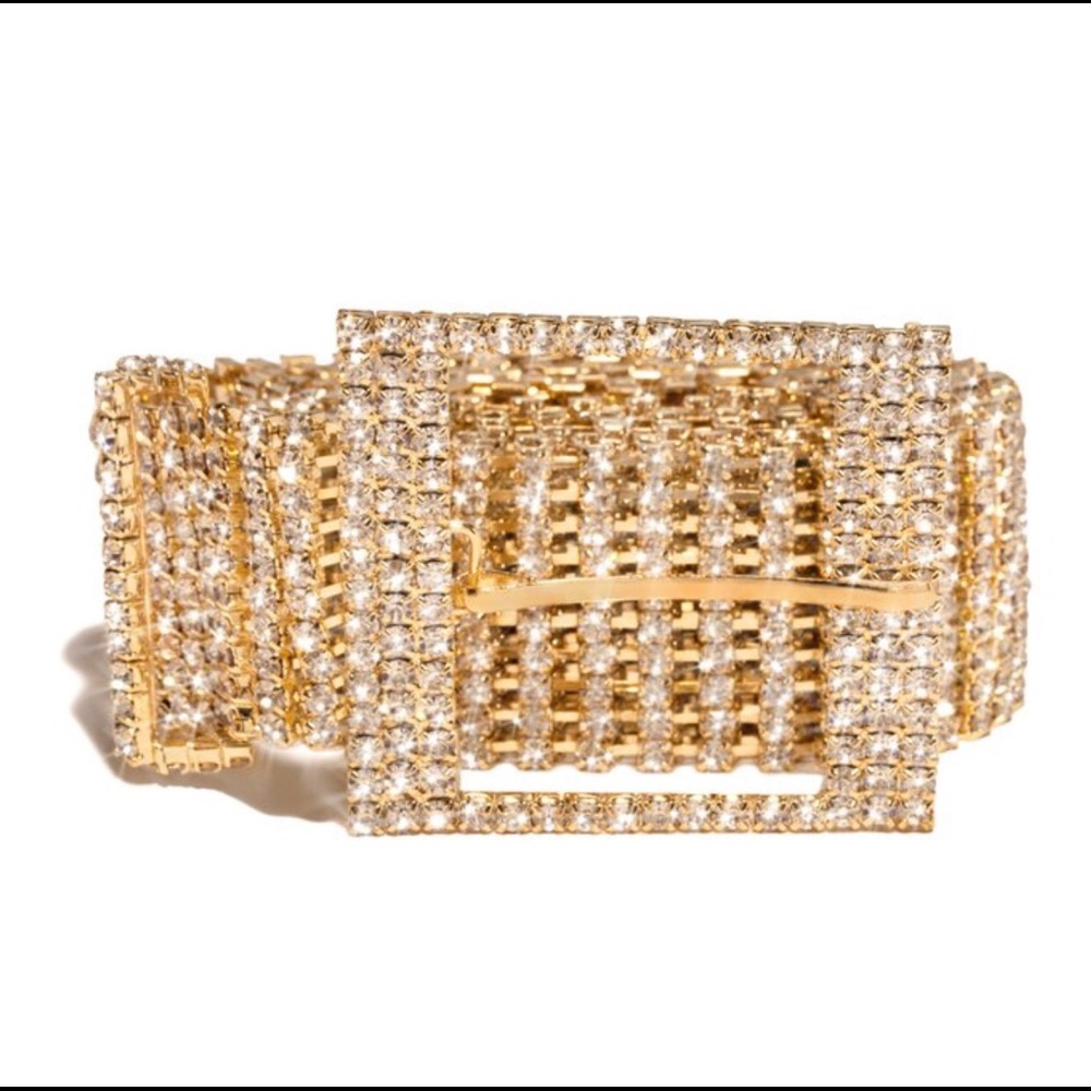 Women bling waist belt